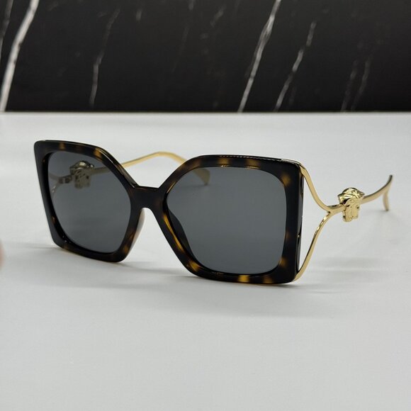 NEW VERSACE VE4502U 108/87 HAVANA GOLD WOMEN SUNGLASSES MOD 4502U 108/87 main image 5